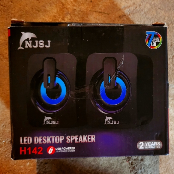 NJSJ Led Desktop Speakers - Picture 1 of 5